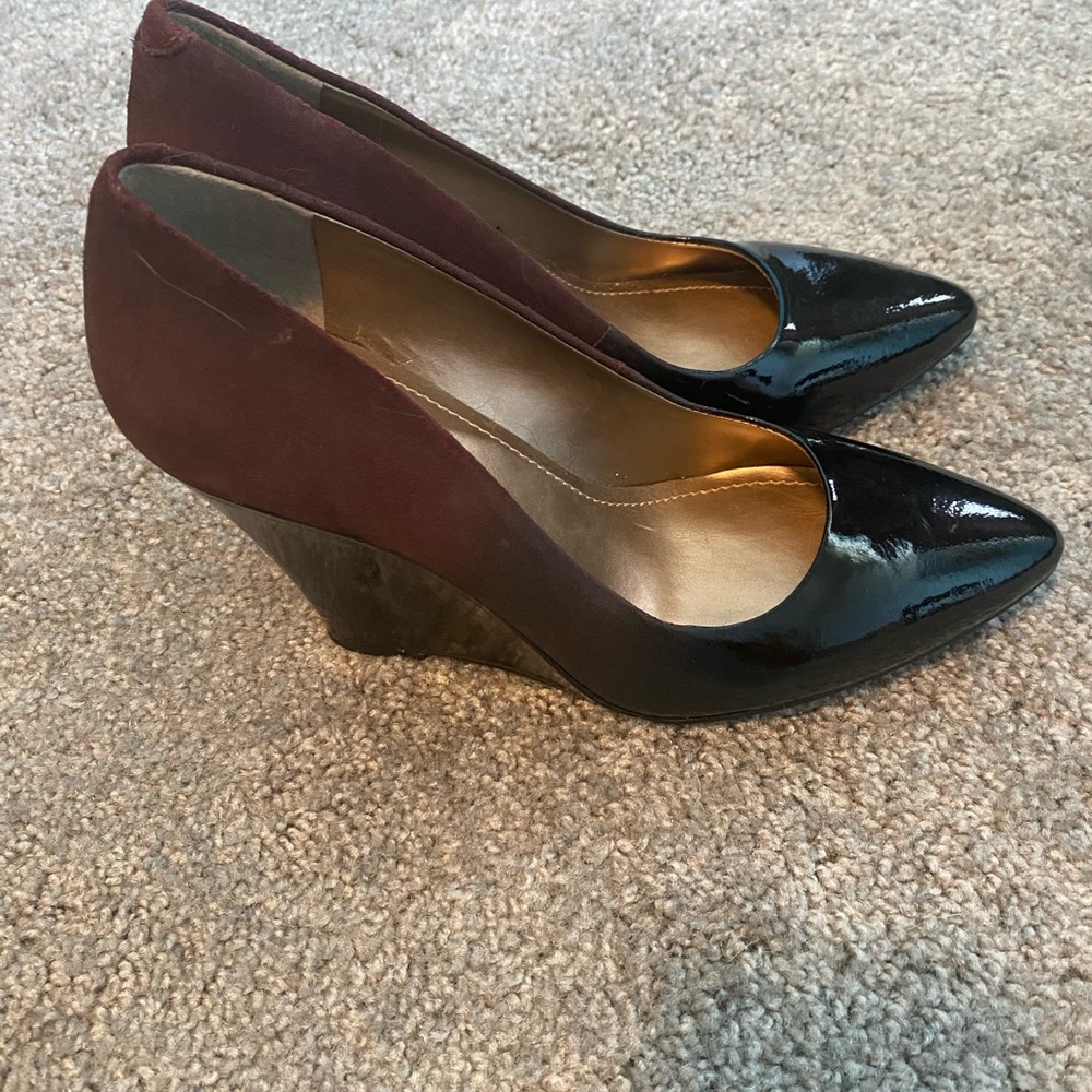 BCBG Two Tone Pointed Wedges